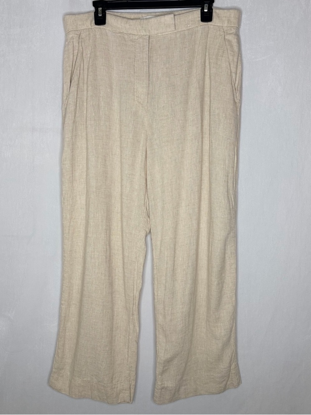 Abercrombie & Fitch Sloane Linen-Blend Wide Leg Pants - Picture 4 of 10